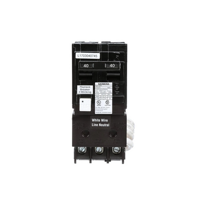 Siemens QF240A - 40 Amp 2-Pole Type QPF2 GFCI Circuit Breaker - Ready Wholesale Electric Supply and Lighting