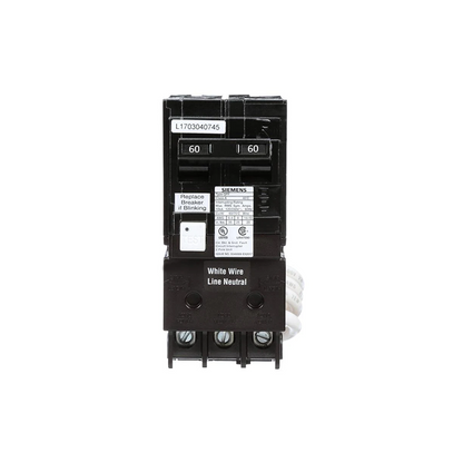 Siemens QF260A - 60 Amp 2-Pole Type QPF2 GFCI Circuit Breaker - Ready Wholesale Electric Supply and Lighting