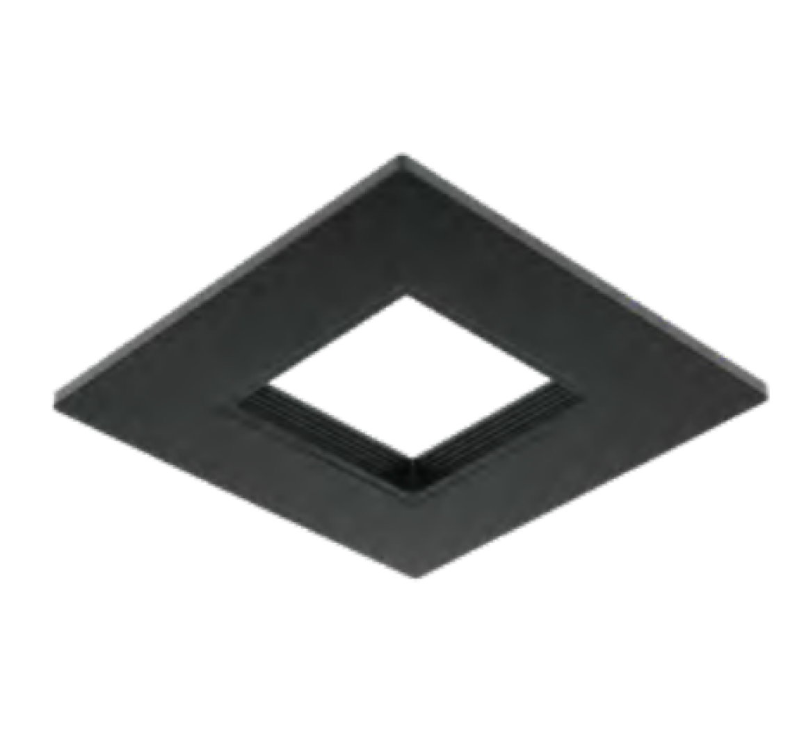 HALO RSQ6TRMMB RSQ6 Square Recessed Baffle LED Trim - Matte Black - Ready Wholesale Electric Supply and Lighting