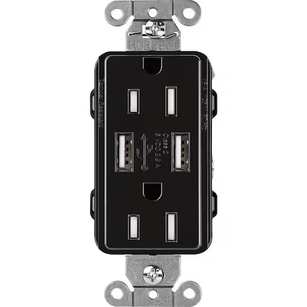 Claro 15 Amp USB Duplex Outlet - Ready Wholesale Electric Supply and Lighting