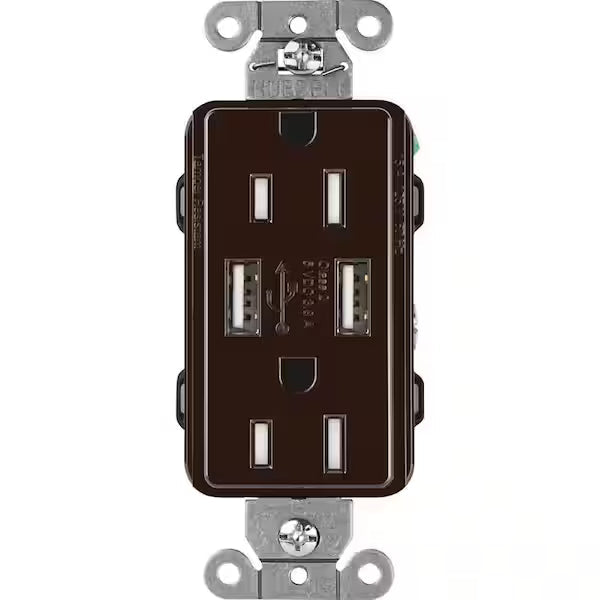 Claro 15 Amp USB Duplex Outlet - Ready Wholesale Electric Supply and Lighting