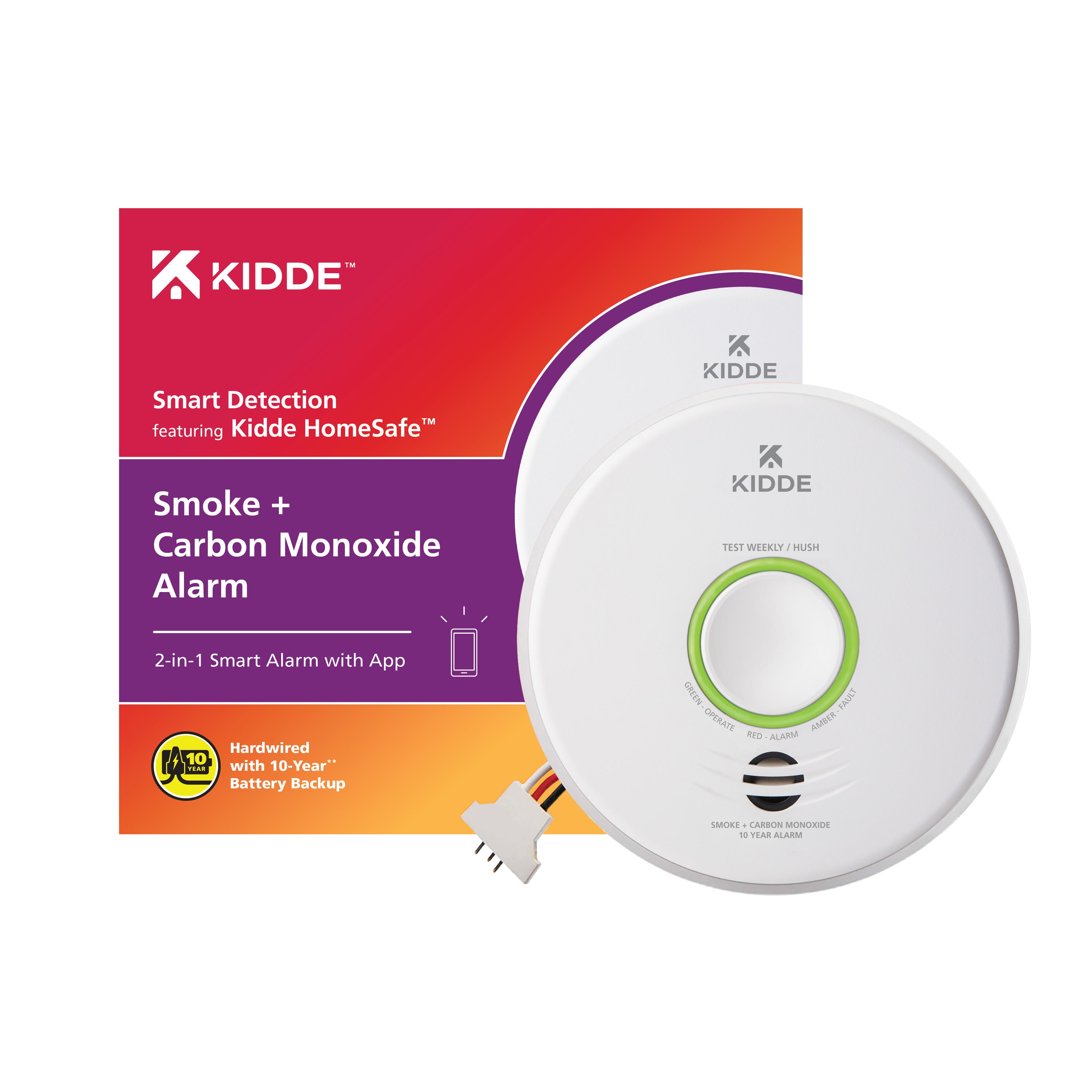 Kidde Fake KIDDE P4010ACSCO-WF Smoke + Carbon Monoxide Alarm with Smart Features ...