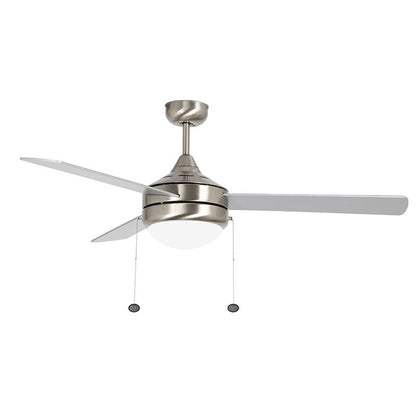 Westgate WFL-113-PC-5B-52-MCT-WH-WH 52" Reversible Rosewood & Silver Finish Plywood 3-Blade Ceiling Fan & Light, 20W, 3000K/4000K/5000K - Ready Wholesale Electric Supply and Lighting