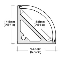 Core Lighting ALP50C-48 - 48" SURFACE MOUNT CORNER PROFILE LED TAPE CHANNEL - Ready Wholesale Electric Supply and Lighting