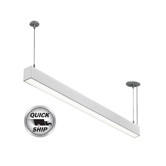 Core Lighting CSL340-4-BK - 4 Ft. DIRECT / INDIRECT SUSPENDED PROFILE - LED TAPE CHANNEL - Black - Ready Wholesale Electric Supply and Lighting