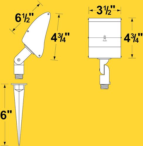 Corona Lighting CL-516 Directional Lights, Aluminum Mini Flood - Ready Wholesale Electric Supply and Lighting