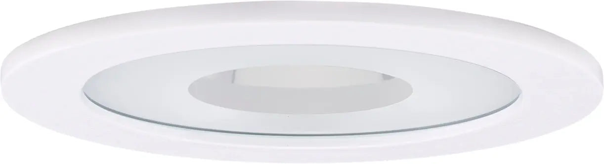 ELCO EL1415SH 4" Shower Trim with Clear Reflector and Frosted Glass Pinhole Trim - White Lexan - Ready Wholesale Electric Supply and Lighting
