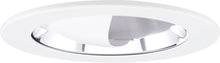 ELCO EL1445C 4" Adjustable Wall Wash Reflector Trim - Chrome with White Trim - Ready Wholesale Electric Supply and Lighting