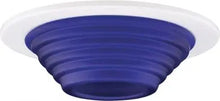 ELCO EL1453BL 4" Frosted Stepped Glass Trim - Blue - Ready Wholesale Electric Supply and Lighting