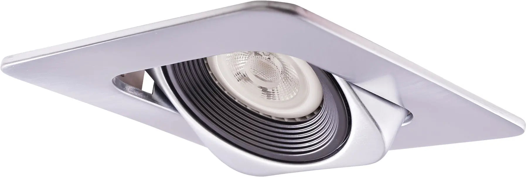 ELCO EL2440N 4" Square Adjustable Gimbal with Baffle Trim - Nickel - Ready Wholesale Electric Supply and Lighting