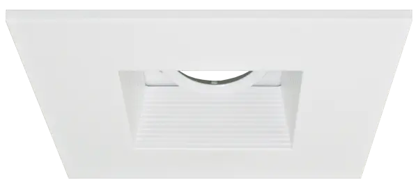 ELCO EL2484W 4" Die-Cast Aluminum Square Adjustable Baffle Trim - All White - Ready Wholesale Electric Supply and Lighting