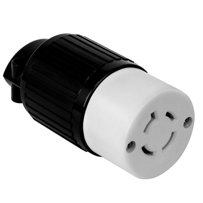 Enerlites 66902-BK - INDUSTRIAL GRADE, L15-20C LOCKING CORD CNNECTOR - Ready Wholesale Electric Supply and Lighting