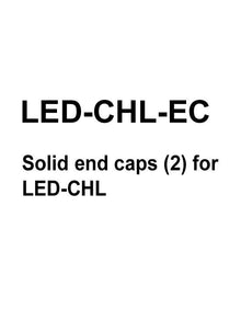 GM Lighting LED-CHL-EC - Solid end caps (2) for LED-CHL - Ready Wholesale Electric Supply and Lighting