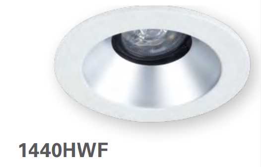 HALO 1440HWF 4" Conical Reflector, Open, 35 degree Tilt, Haze, White Flange - Ready Wholesale Electric Supply and Lighting