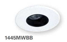 HALO 1445MWBB 4" Round Pinhole with Oculus, Open, 35 degree Tilt, Matte White with Black Baffle - Ready Wholesale Electric Supply and Lighting