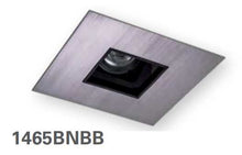 HALO 1465BNBB 4" Square Pinhole with Oculus, Open, 35 degree Tilt, Brushed Nickel with Black Baffle - Ready Wholesale Electric Supply and Lighting