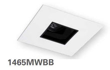 HALO 1465MWBB 4" Square Pinhole with Oculus, Open, 35 degree Tilt, Matte White with Black Baffle - Ready Wholesale Electric Supply and Lighting