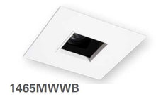 HALO 1465MWWB 4" Square Pinhole with Oculus, Open, 35 degree Tilt, Matte White with White Baffle - Ready Wholesale Electric Supply and Lighting