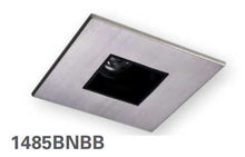 HALO 1485BNBB 4" Square Pinhole with Oculus, Open, 35 degree Tilt, Brushed Nickel with Black Baffle - Ready Wholesale Electric Supply and Lighting