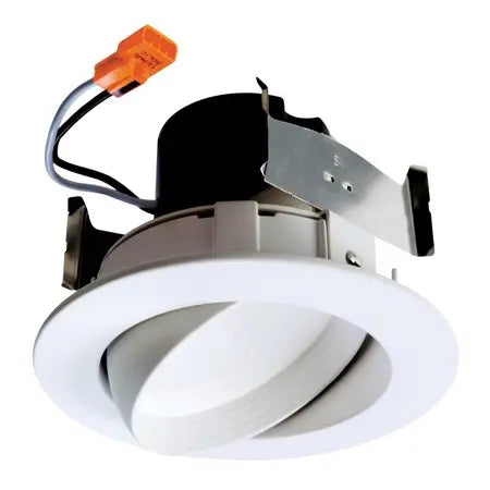 HALO RA406927NFLWH Retrofit Adjustable LED Module, 4', 90CRI, 120V, 2700K, Narrow Flood, White - Ready Wholesale Electric Supply and Lighting