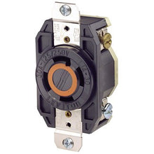 Leviton 2710 - 30 Amp, 125/250 Volt, NEMA L14-30R, 3P, 4W, Flush Mtg Locking Receptacle, Industrial Grade, Grounding, V-0-MAX - BLACK - Ready Wholesale Electric Supply and Lighting