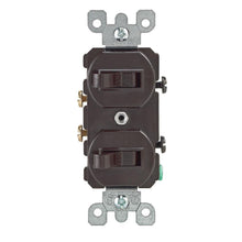 Leviton 5224 - 15 Amp, 120 Volt, Duplex Style Single-Pole / Single-Pole AC Combination Switch, Commercial Grade, Non-Grounding, Side Wired - Ready Wholesale Electric Supply and Lighting
