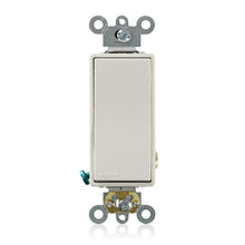 Leviton 5621 - 20 Amp, 120/277 Volt, Decora Plus Rocker 3-Way AC Quiet Switch, Commercial Spec Grade, Self Grounding, Back & Side Wired - Ready Wholesale Electric Supply and Lighting