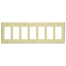 Leviton 80407 - 7-Gang Decora/GFCI Device Decora Wallplate/Faceplate, Standard Size, Painted Metal, Device Mount - Ready Wholesale Electric Supply and Lighting
