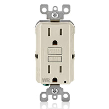 Leviton GFWT1 - 15 Amp, 125 Volt Receptacle/Outlet, 20 Amp Feed-Through, Self-test SmartlockPro Slim Weather & Tamper-Resistant GFCI - Ready Wholesale Electric Supply and Lighting