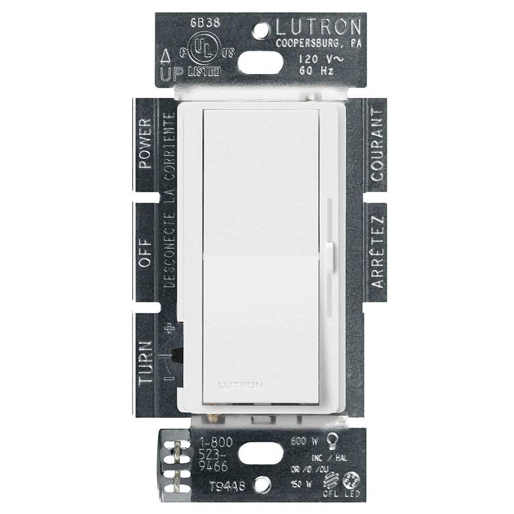 Lutron DVSCFSQ-F Diva (satin) 1.5A, Single Pole/3-Way, 3-Speed, Quiet Fan Control - Ready Wholesale Electric Supply and Lighting