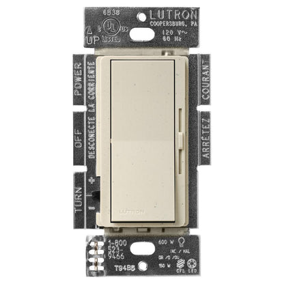 Lutron DVSCFSQ-F Diva (satin) 1.5A, Single Pole/3-Way, 3-Speed, Quiet Fan Control - Ready Wholesale Electric Supply and Lighting
