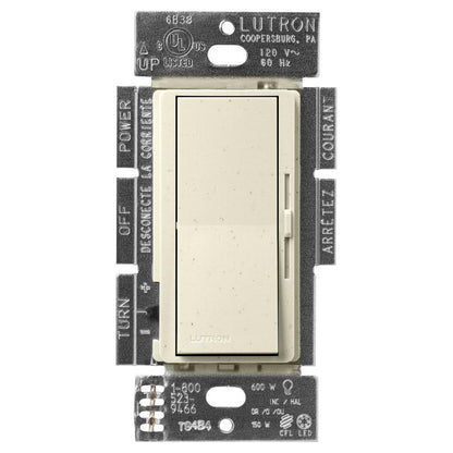 Lutron DVSCFSQ-F Diva (satin) 1.5A, Single Pole/3-Way, 3-Speed, Quiet Fan Control - Ready Wholesale Electric Supply and Lighting