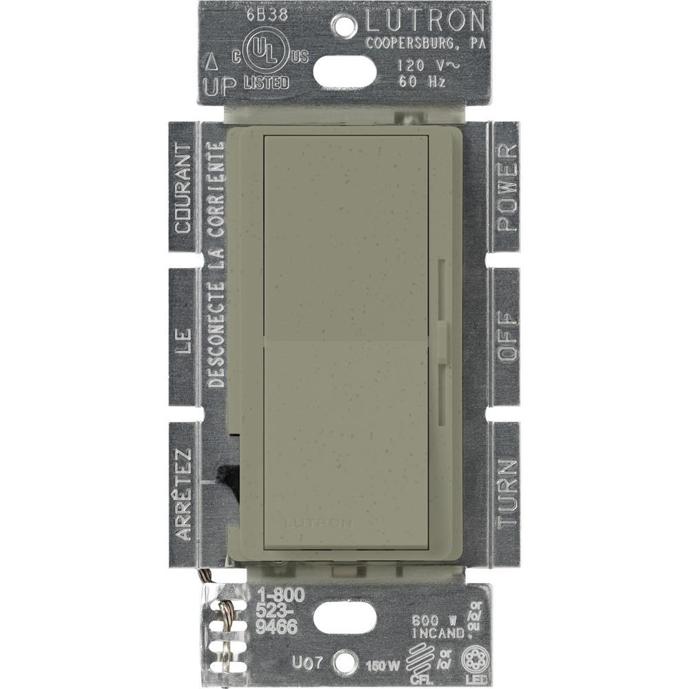 Lutron DVSCFSQ-F Diva (satin) 1.5A, Single Pole/3-Way, 3-Speed, Quiet Fan Control - Ready Wholesale Electric Supply and Lighting