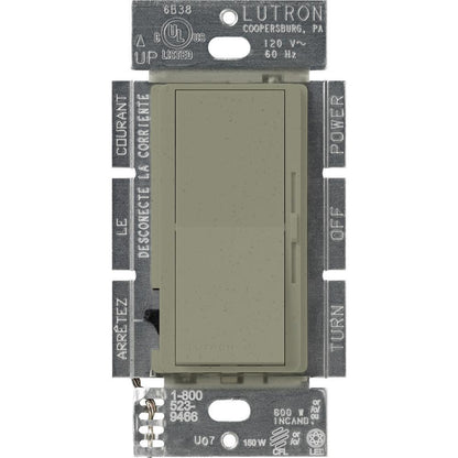 Lutron DVSCFSQ-F Diva (satin) 1.5A, Single Pole/3-Way, 3-Speed, Quiet Fan Control - Ready Wholesale Electric Supply and Lighting
