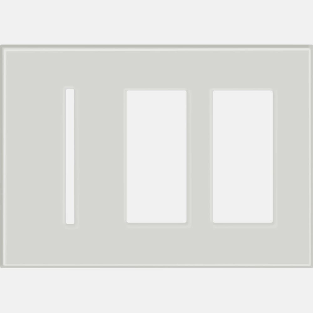 Lutron LWT-GTT New Architectural / Grafik T Wallplate (3 Gang) - Ready Wholesale Electric Supply and Lighting