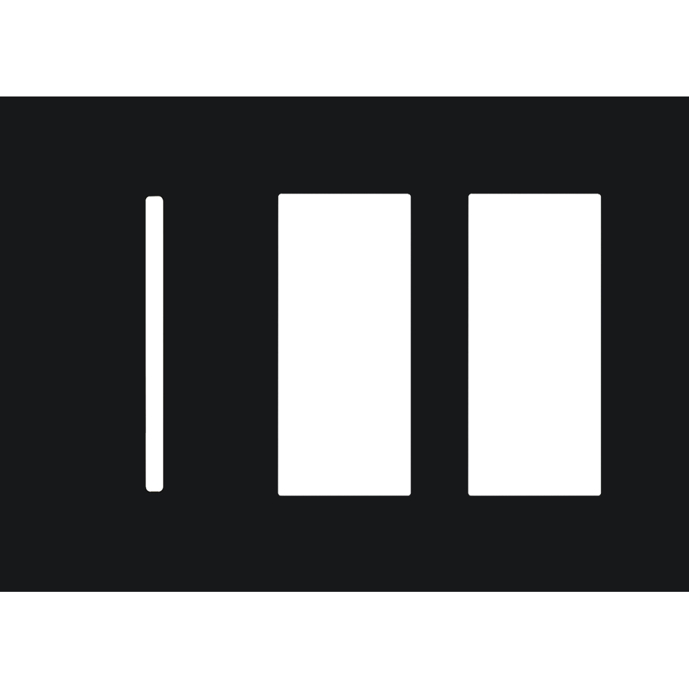 Lutron LWT-GTT New Architectural / Grafik T Wallplate (3 Gang) - Ready Wholesale Electric Supply and Lighting