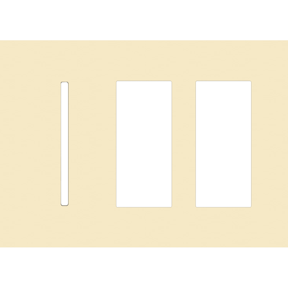 Lutron LWT-GTT New Architectural / Grafik T Wallplate (3 Gang) - Ready Wholesale Electric Supply and Lighting