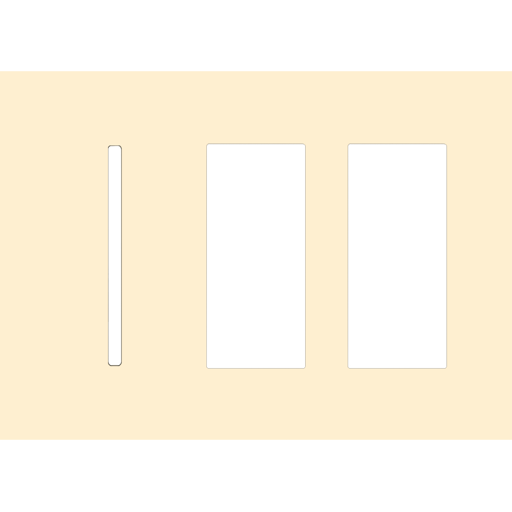 Lutron LWT-GTT New Architectural / Grafik T Wallplate (3 Gang) - Ready Wholesale Electric Supply and Lighting