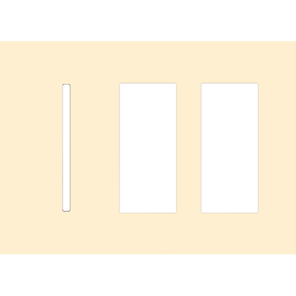 Lutron LWT-GTT New Architectural / Grafik T Wallplate (3 Gang) - Ready Wholesale Electric Supply and Lighting