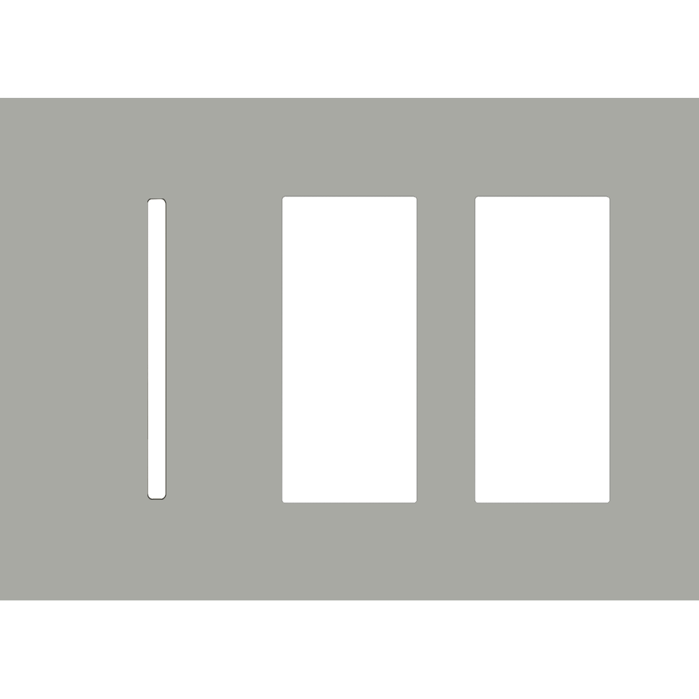 Lutron LWT-GTT New Architectural / Grafik T Wallplate (3 Gang) - Ready Wholesale Electric Supply and Lighting