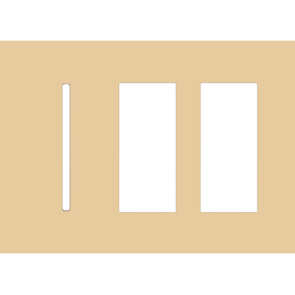 Lutron LWT-GTT New Architectural / Grafik T Wallplate (3 Gang) - Ready Wholesale Electric Supply and Lighting