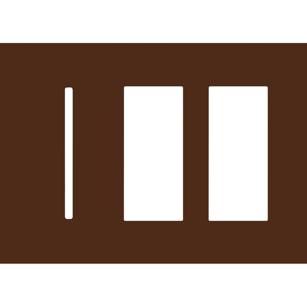 Lutron LWT-GTT New Architectural / Grafik T Wallplate (3 Gang) - Ready Wholesale Electric Supply and Lighting