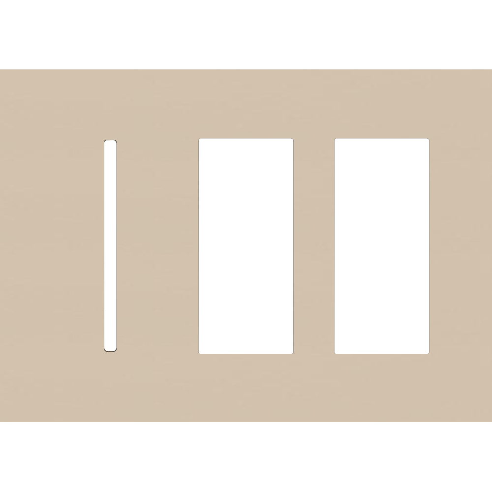 Lutron LWT-GTT New Architectural / Grafik T Wallplate (3 Gang) - Ready Wholesale Electric Supply and Lighting