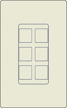 Lutron SC-6PF Designer Style (Satin) 6-Port Frame - Ready Wholesale Electric Supply and Lighting