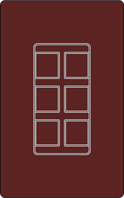 Lutron SC-6PF Designer Style (Satin) 6-Port Frame - Ready Wholesale Electric Supply and Lighting