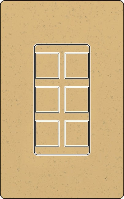 Lutron SC-6PF Designer Style (Satin) 6-Port Frame - Ready Wholesale Electric Supply and Lighting
