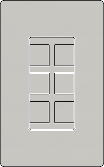 Lutron SC-6PF Designer Style (Satin) 6-Port Frame - Ready Wholesale Electric Supply and Lighting