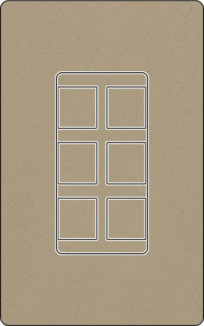 Lutron SC-6PF Designer Style (Satin) 6-Port Frame - Ready Wholesale Electric Supply and Lighting