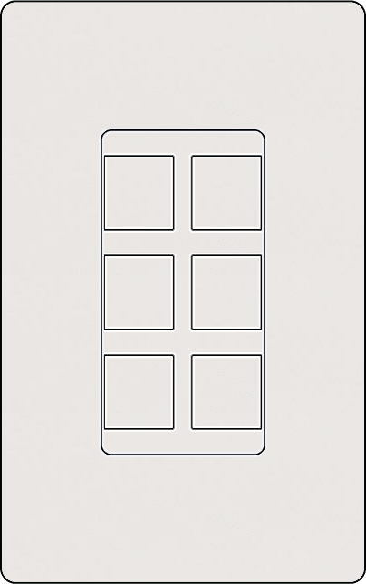 Lutron SC-6PF Designer Style (Satin) 6-Port Frame - Ready Wholesale Electric Supply and Lighting