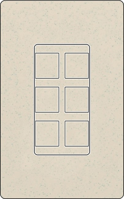 Lutron SC-6PF Designer Style (Satin) 6-Port Frame - Ready Wholesale Electric Supply and Lighting